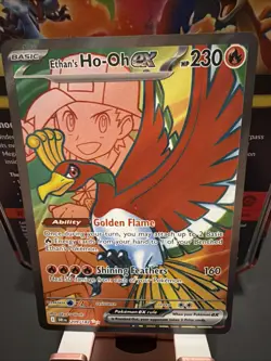 Ethan's Ho-Oh ex Full Art 209/182 Pokemon TCG Destined Rivals NM Pack Fresh - Image 1