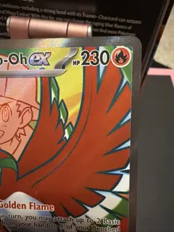 Ethan's Ho-Oh ex Full Art 209/182 Pokemon TCG Destined Rivals NM Pack Fresh - Image 3