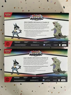 Pokemon Lucario Ex Tyranitar Ex Premium Collection Prismatic Evolution Lot of 2 - Image 2