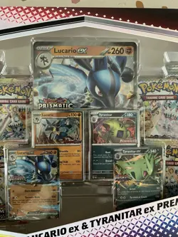 Pokemon Lucario Ex Tyranitar Ex Premium Collection Prismatic Evolution Lot of 2 - Image 4