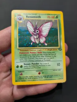 Venomoth Jungle 13/64 Unlimited Holo Rare LP/NM Pokemon TCG - Image 2