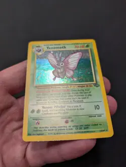 Venomoth Jungle 13/64 Unlimited Holo Rare LP/NM Pokemon TCG - Image 3