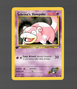 SABRINA’S SLOWPOKE - 1st Edition Gym Heroes - 95/132 - Common - Pokemon - NM - Image 1