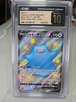 Japanese Pokemon Ditto V Shiny Star V Shiny Super Rare CGC Pristine 10 323/190 - Image 1