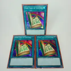3X TOON TABLE OF CONTENTS PLAYSET SUPER RARE DASA-EN043 YUGIOH! - Image 1