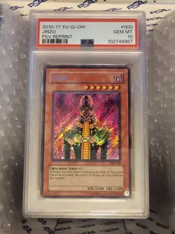 2010 Yu-Gi-Oh Jinzo PSV-000 PSA 10 Low Pop - Image 1