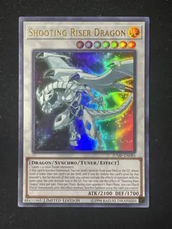 YUGIOH SHOOTING RISER DRAGON ULTRA RARE NEAR MINT JUMP-EN085 - Image 1