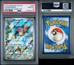 2023 POKEMON SVP OBSIDIAN FLAMES ETB PROMO #044 CHARMANDER PSA 10 - Image 2