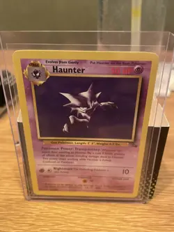 Pokemon TCG Haunter Fossil Card 21/62 Rare, 1999 Vintage Non-Holo - Image 1