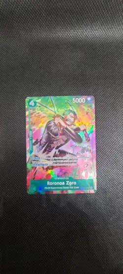 One Piece TCG OP-15/EB04 Roronoa Zoro OP13–037 Treasure Rare - Image 3
