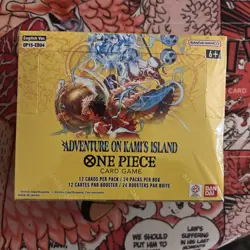 One Piece: Adventure on Kami's Island (OP15-EB04) Sealed Booster Box IN HAND. - Image 1