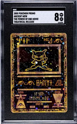 Ancient Mew - Pokemon TCG Card Power of One Movie Promo 2000 SGC Graded 8 NM-MT - Image 1
