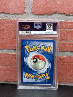 2000 Pokemon 1st Edition Gym Heroes Lt. Surge’s Pikachu PSA 7 Fresh Grade - Image 2