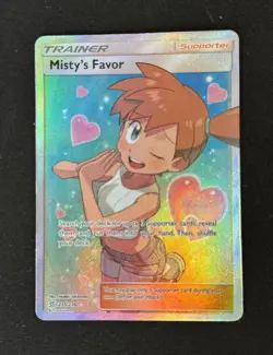 Misty's Favor 235/236 Pokemon Unified Minds Ultra Rare Full Art Trainer NM/LP - Image 1