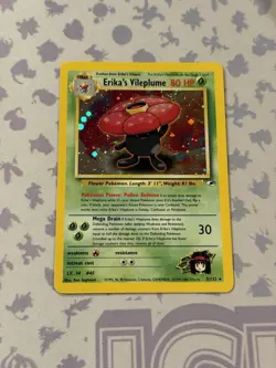 Erika's Vileplume 5/132 Holo Rare Gym Heroes Pokemon - Image 1