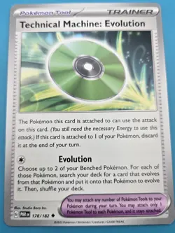 #178/182 Technical Machine: Evolution Pokemon TCG SV04: Paradox Rift English NM - Image 1