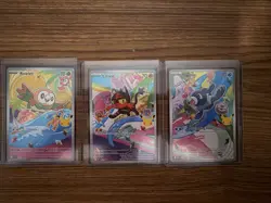 Rowlet, Litten, Popplio First Partner Illustration Set Pokemon - Image 3