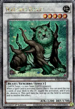 Naturia Beast - Quarter Century Secret Rare 1st Edition RA03-EN238 - NM - YuGiOh - Image 1