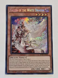Fallen of the White Dragon BPRO-EN024 Secret Rare Burst Protocol Yugioh Mint - Image 1