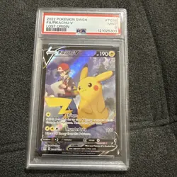 Pokemon TCG Pikachu v TG16/TG30 Lost Origin 2022 PSA 9 - Image 2