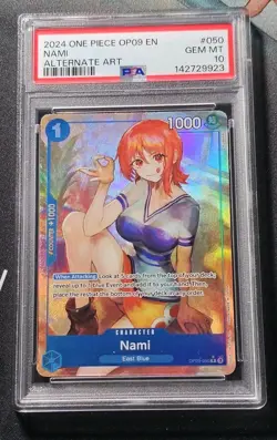 2024 ONE PIECE OP09-EMPERORS IN THE NEW WORLD 050 NAMI ALTERNATE ART PSA 10 - Image 1