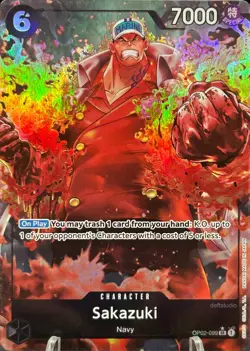 • Sakazuki • OP02-099 Alt Art Holo Premium Booster One Piece TCG LP - Image 1