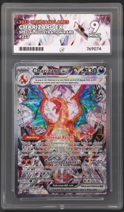 Ace 9 Charizard EX Obsidian Flames Special Illustration Rare Card 223/197 Mint - Image 1