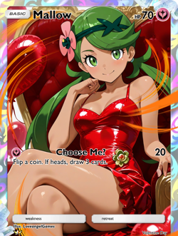 LoveangelGames-Waifu Universe Season 4- Custom Card-Valentine-Mallow - Image 1