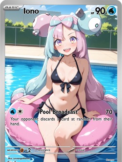 LoveangelGames-Waifu Universe Season 2- Custom Card-Iono-Broadcast Pool - Image 1