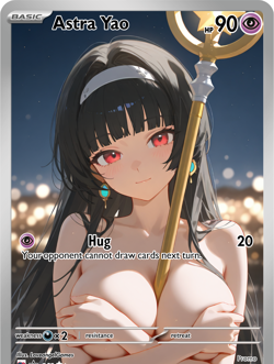 LoveangelGames-Waifu Universe Season 2- Custom Card-Astra-Hug - Image 1
