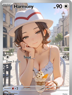 LoveangelGames-Waifu Universe Season 2- Custom Card-Harmony-Treat - Image 1