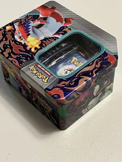 Pokemon Tin OPEN filled with card lot & Misc Pokemon things - Image 3