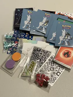 Pokemon Tin OPEN filled with card lot & Misc Pokemon things - Image 4