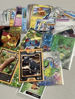 Pokemon Tin OPEN filled with card lot & Misc Pokemon things - Image 5