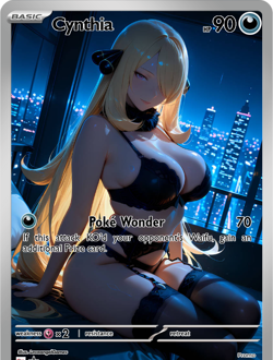 LoveangelGames-Waifu Universe Season 2- Custom Card-Cynthia-Wonder - Image 1