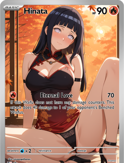 LoveangelGames-Waifu Universe Season 2- Custom Card-Hinata-Love - Image 1