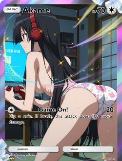 LoveangelGames-Waifu Universe Season 4- Custom Card-Akame-Game On - Image 1