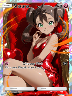 LoveangelGames-Waifu Universe Season 4- Custom Card-Valentine-Shauna - Image 1