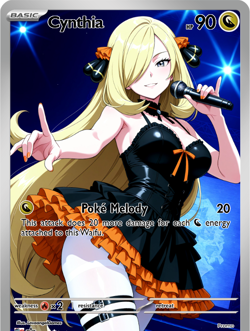 LoveangelGames-Waifu Universe Season 2- Custom Card-Cynthia-Melody - Image 1