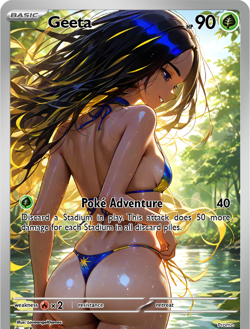LoveangelGames-Waifu Universe Season 2- Custom Card-Geeta-Adventure - Image 1