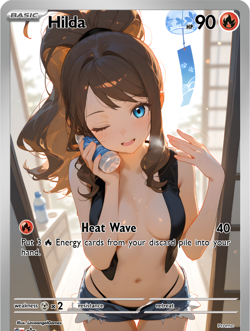 LoveangelGames-Waifu Universe Season 2- Custom Card-Hinata-HeatWave - Image 1