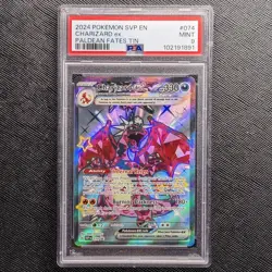 2024 POKEMON Paldean Fates Black Star Promo #074 Charizard EX PSA 9 🎉 - Image 1