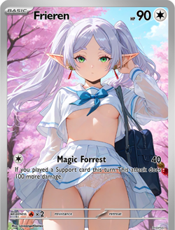 LoveangelGames-Waifu Universe Season 2- Custom Card-Frieren-Forrest - Image 1