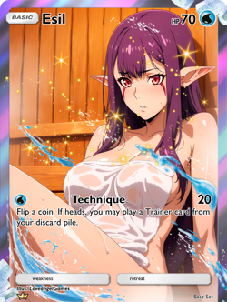LoveangelGames-Waifu Universe Season 4- Custom Card-Esil-Technique - Image 1