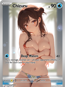 LoveangelGames-Waifu Universe Season 2- Custom Card-Chizuru-Deep - Image 1