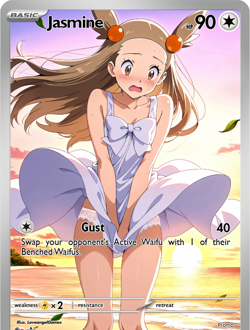 LoveangelGames-Waifu Universe Season 2- Custom Card-Jasmine-Gust - Image 1