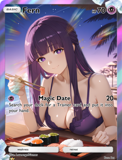 LoveangelGames-Waifu Universe Season 4- Custom Card-Fern-Date - Image 1