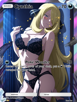 LoveangelGames-Waifu Universe Season 4- Custom Card-Cynthia-Wonder - Image 1