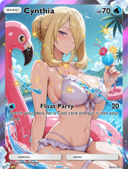 LoveangelGames-Waifu Universe Season 4- Custom Card-Cynthia-Float - Image 1