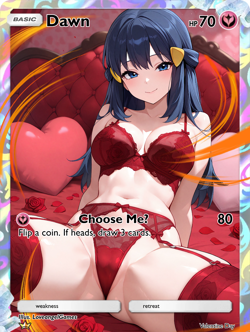 LoveangelGames-Waifu Universe Season 4- Custom Card-Valentine-Dawn - Image 1